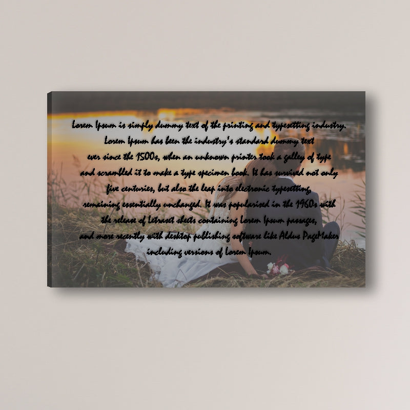 Lyrics on Canvas Frame