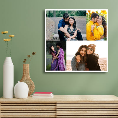 4 Photo Collage Canvas Print