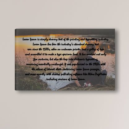 Lyrics on Canvas Frame