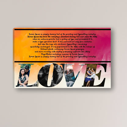 Lyrics on Canvas Frame